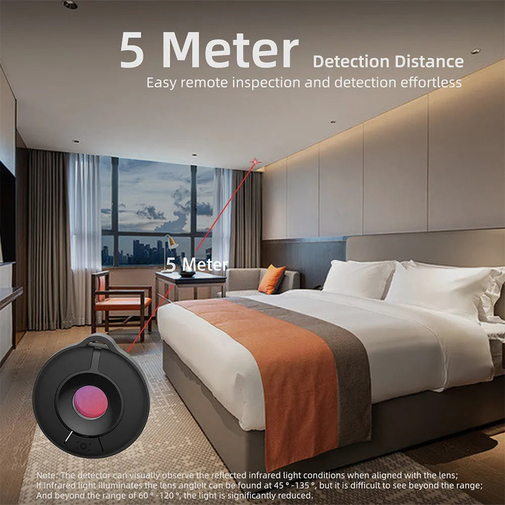 Compact S600 colour camera detector with infrared optical detection for hidden cameras
