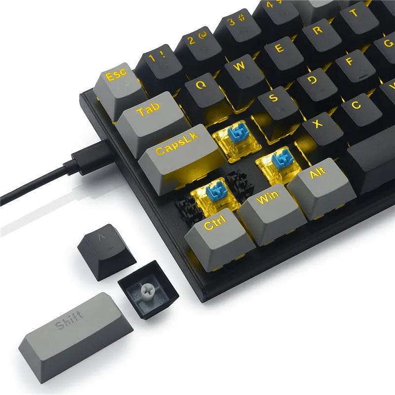 Z11 aluminium mechanical gaming keyboard with RGB lighting and choice of colour schemes