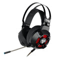 Black FANTECH HG11 USB gaming headset with RGB lighting on ear cups