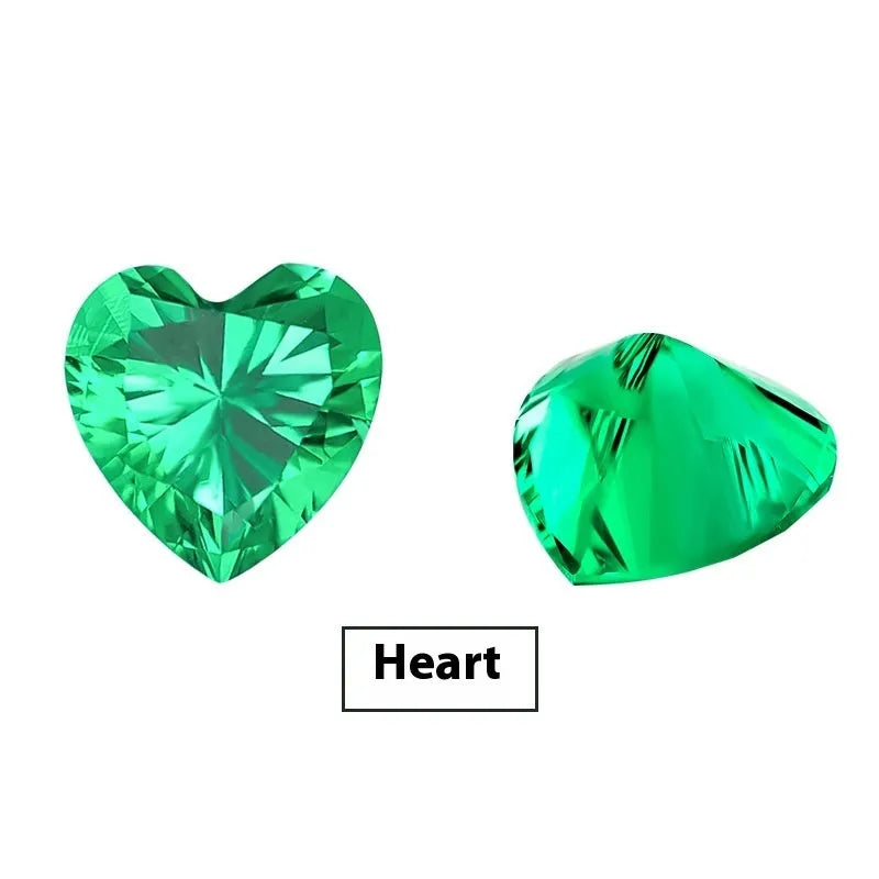 Columbia green cultivated emerald loose stones in round and rectangular grandmother cut sizes for jewellery making
