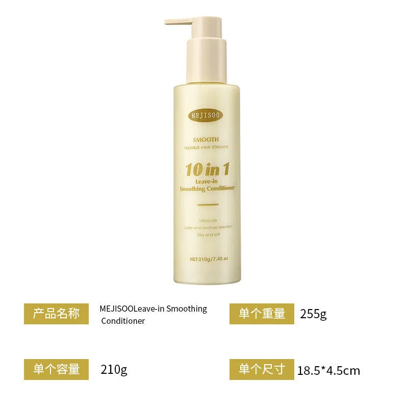 Wash-free Soft 10-in-1 Hair Conditioner 210g disposable bottle for ladies