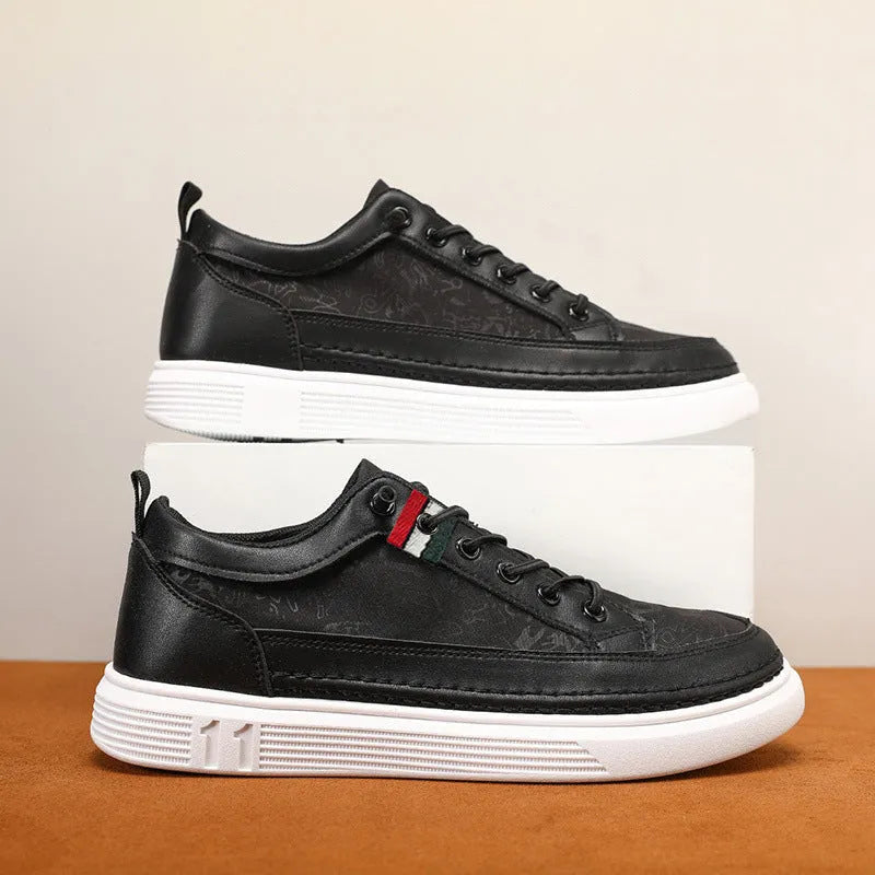 Men's high-cut canvas sneakers in grey colour with round toe design and PVC sole