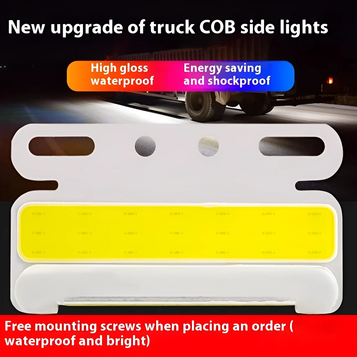 Truck LED side light with aluminium housing for 12V 24V vehicles in multiple colours