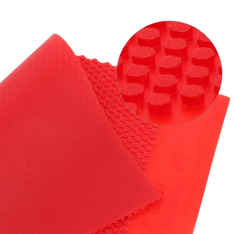 Table tennis raw rubber sheet for racket resurfacing in black or red colour
