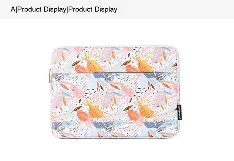 White waterproof PU leather laptop inner sleeve case for 11 to 15 inch devices.