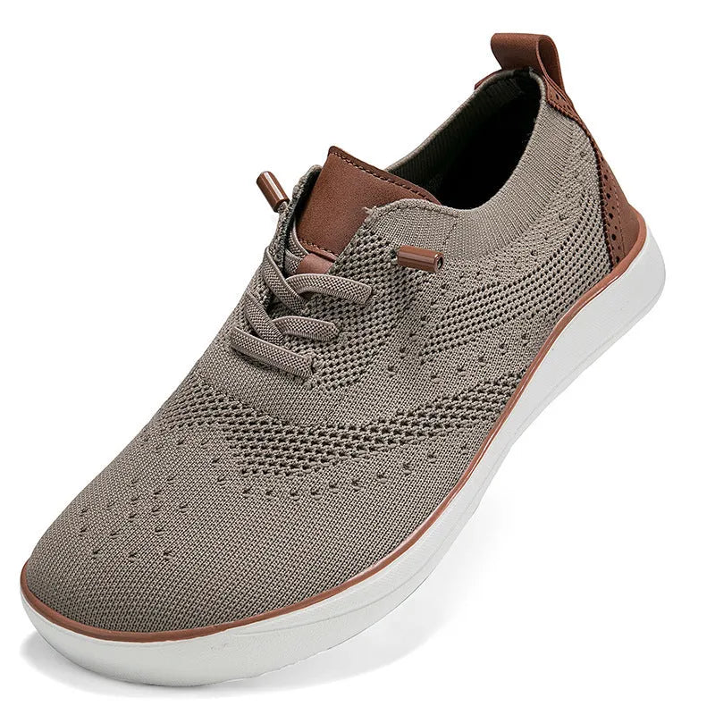Widened fattened big last mesh walking shoes for men with flat heel, available in multiple colours and sizes 39 to 48
