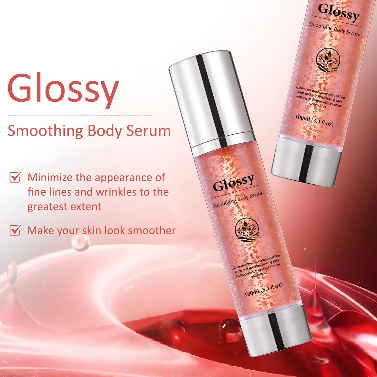 100ml moisturizing body oil bottle for family use, suitable for general-purpose, oily, dry, and mixed skin types