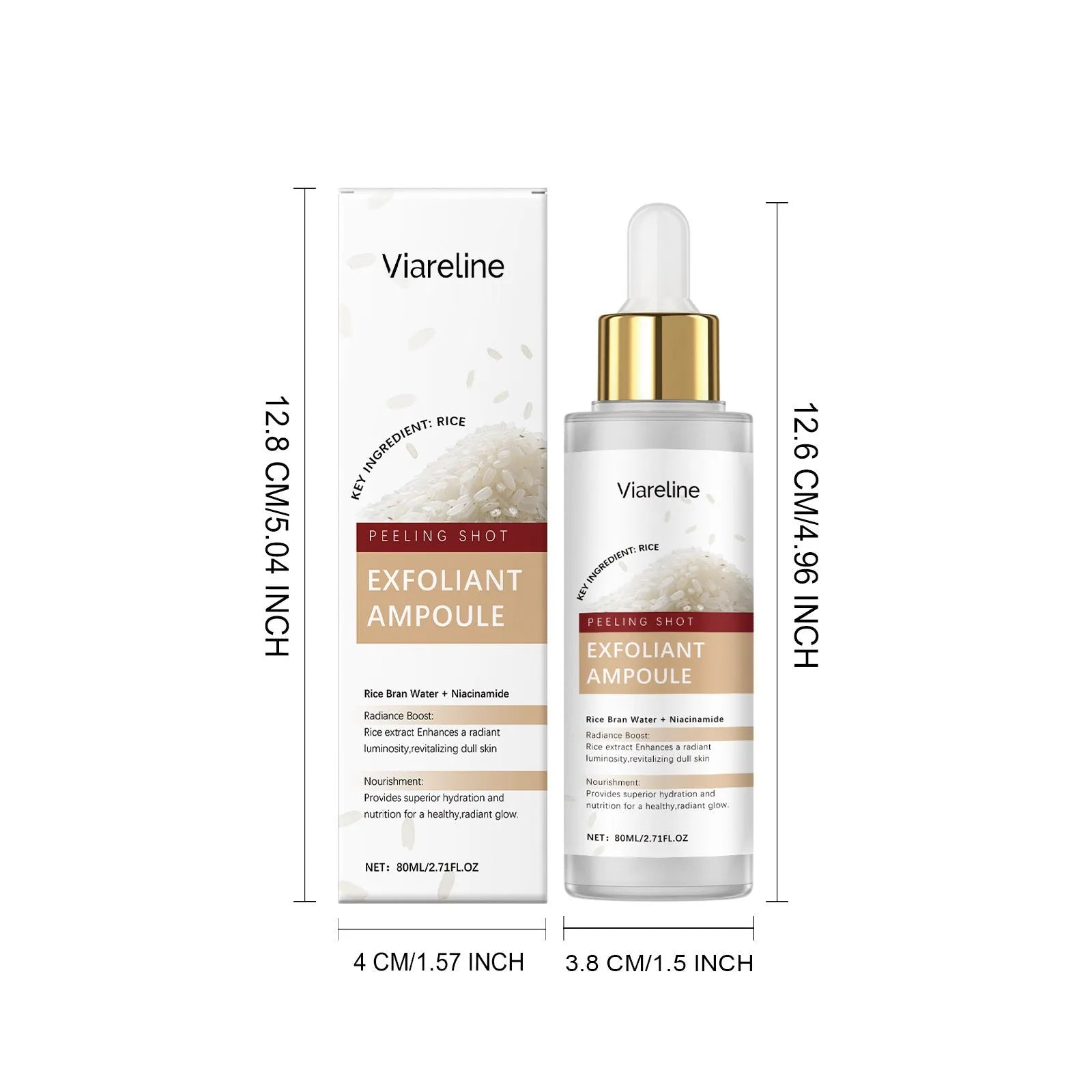 80ml bottle of salicylic acid exfoliating and moisturising facial liquid for combination skin
