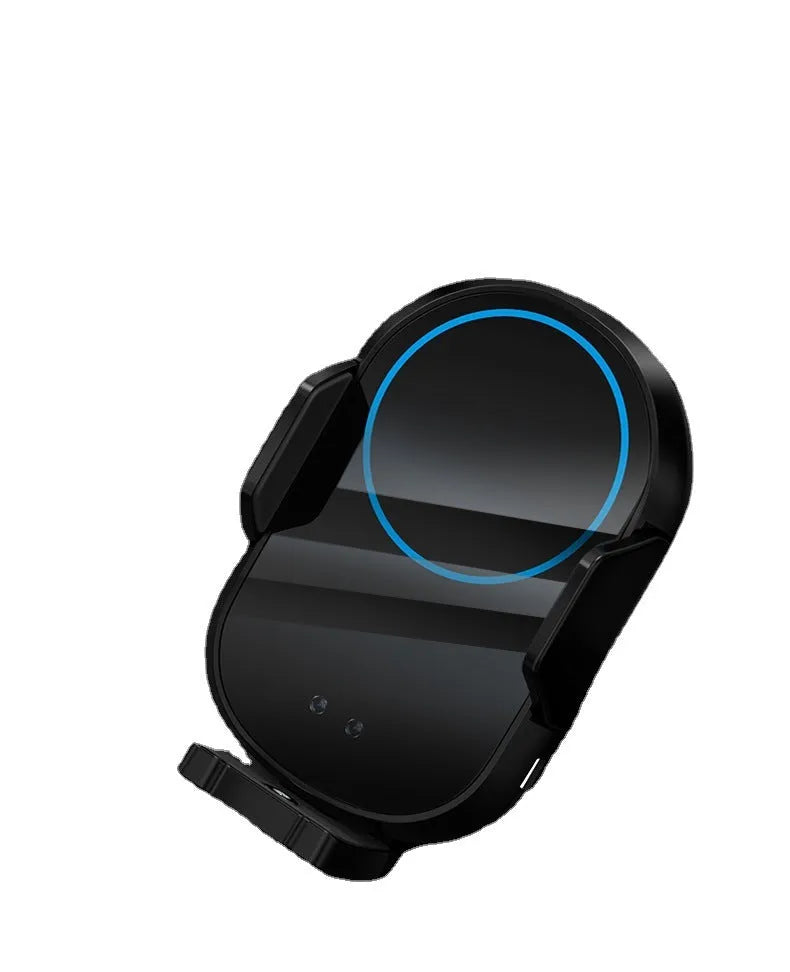 Black car wireless charger navigation bracket, snap-in mount, 113mm x 70mm x 96mm