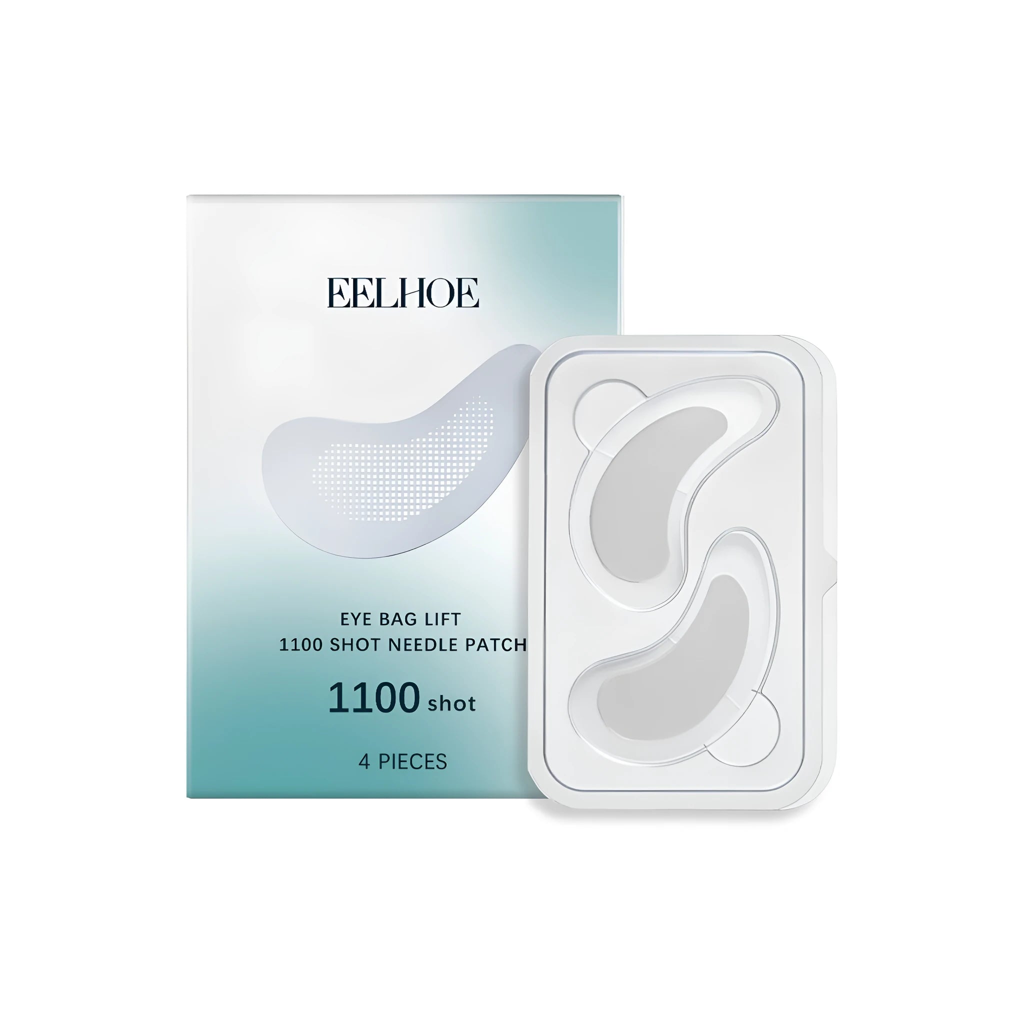 Needle Patch hydrogel eye patches with hyaluronic acid and vitamin E in single-use pack