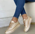 Chain flats shoes thick bottom loafers for women walking sports round toe PU upper rubber sole black