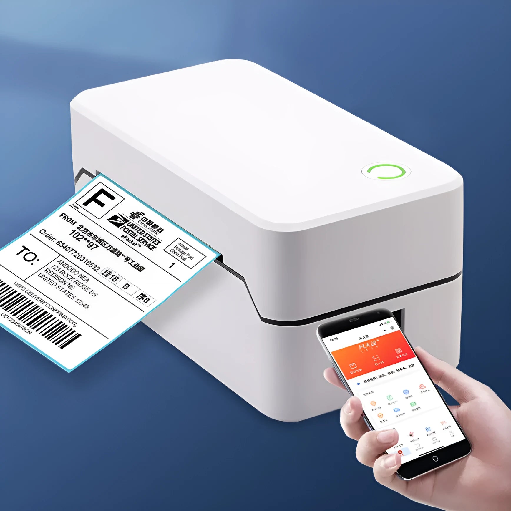 Compact thermal express printer with Bluetooth and USB connectivity for receipt and order printing