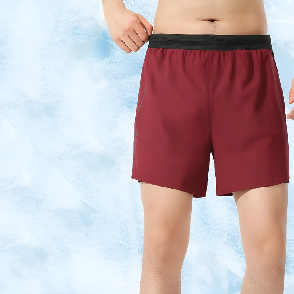 Men's polyester basketball shorts in low-waist design with American sports styling