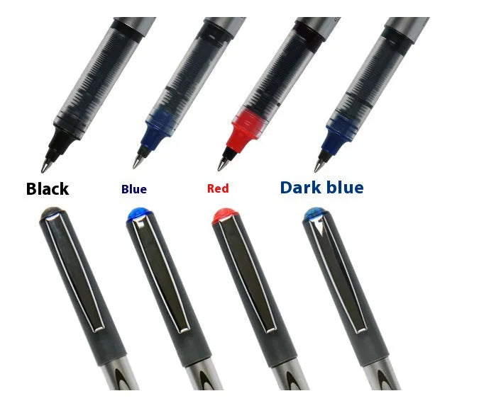 0.5mm signature pen with quick-drying water-based ink in plastic shell, available in four colour options