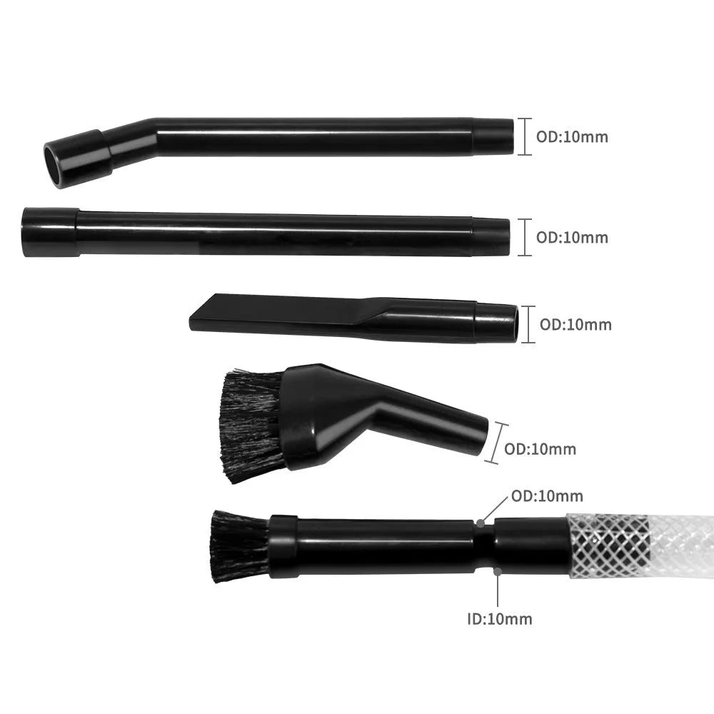 Eight-piece vacuum cleaner suction head accessory set for auxiliary dust collection