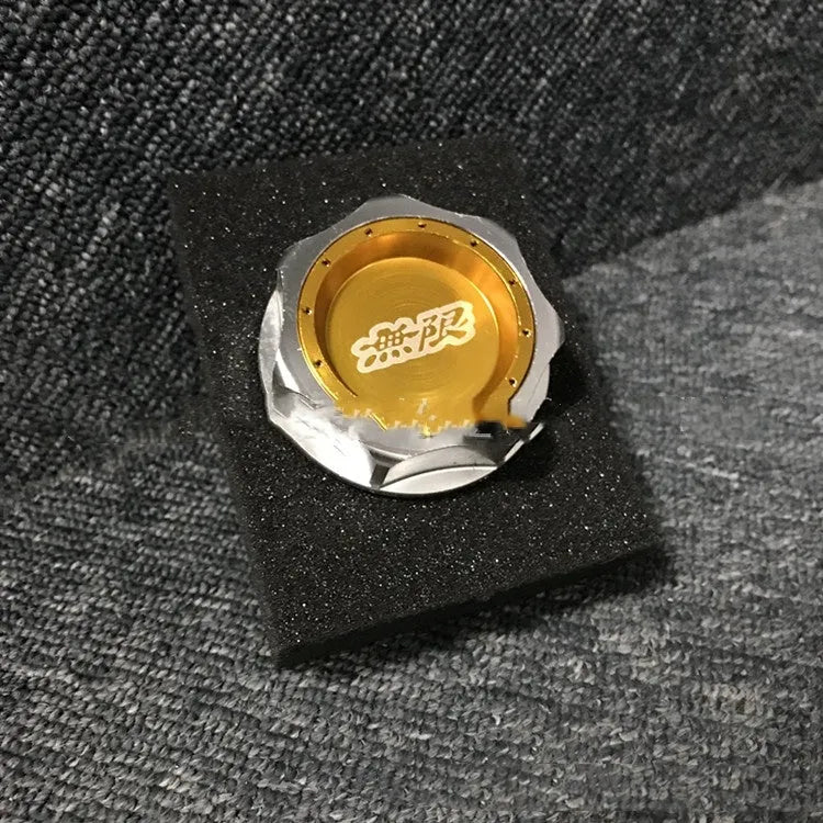 Aluminium alloy oil filter cap for Honda vehicles in multiple colour options