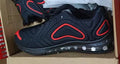 Men's black lace-up sneakers with a thick sole and round toe for outdoor sports.