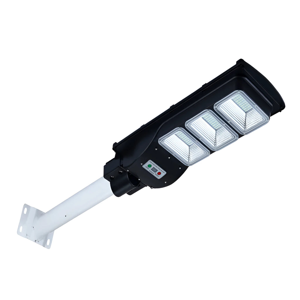 Integrated solar street light with 60W LED and remote control for outdoor illumination