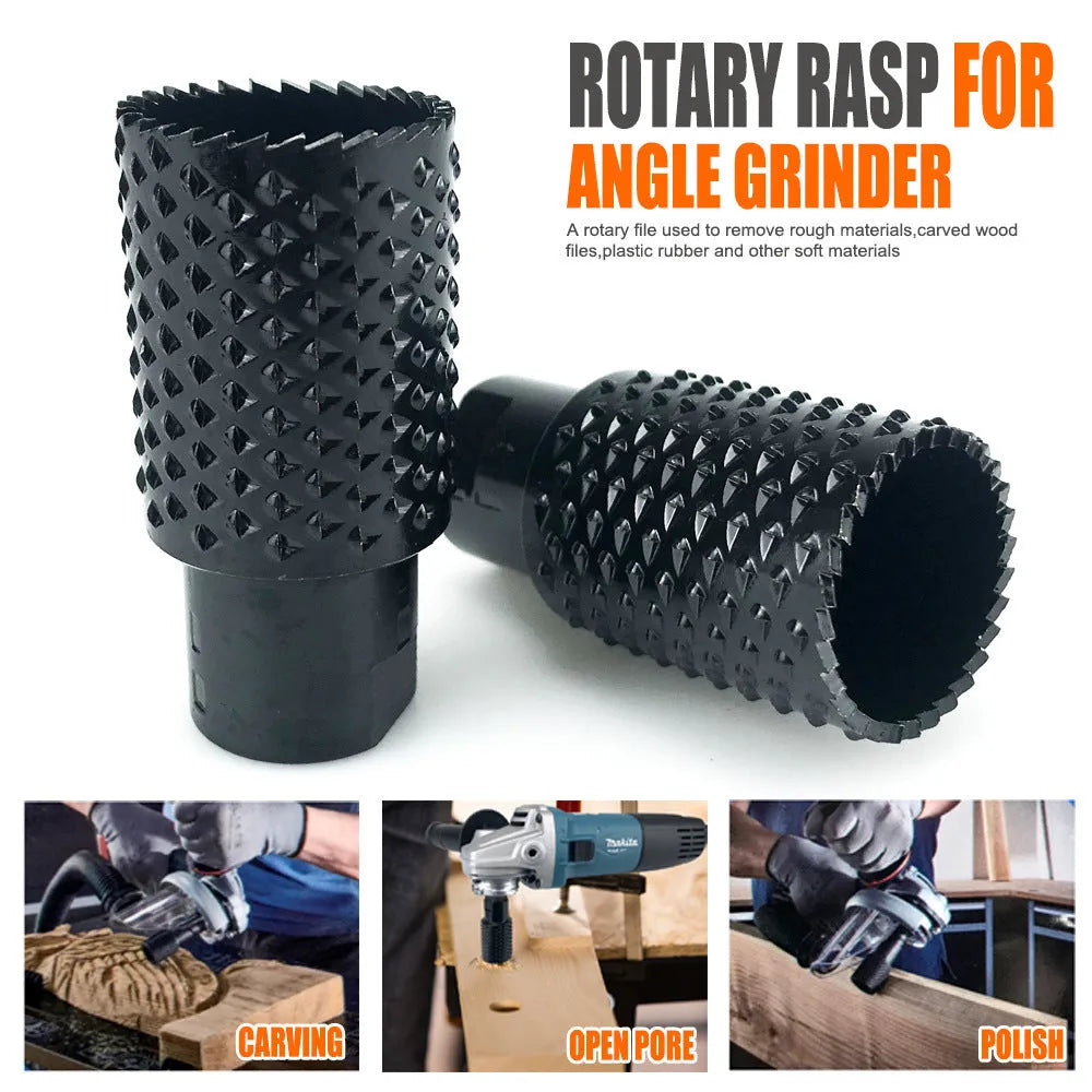 Spherical grinding head attachment for angle grinder with M10 and M14 thread specifications