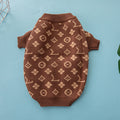 A wool dog sweater for autumn and winter available in sizes XS to XXL.