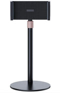 Black lifting metal bracket holding an 11-inch tablet with telescopic arm extended