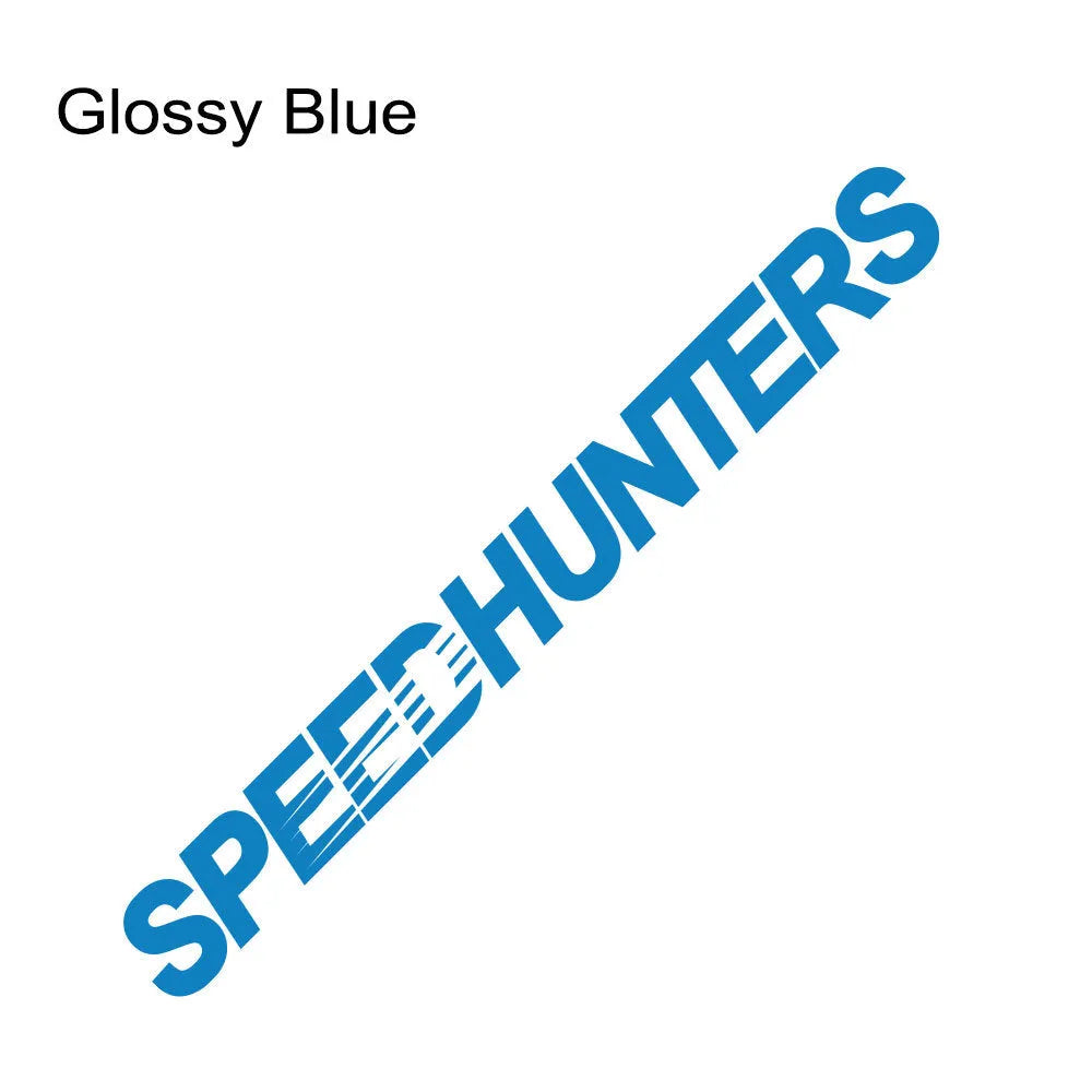 Speed Hunters reflective car vinyl sticker measuring 59cm by 10cm in multiple colour options
