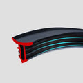 Silicone dashboard seal strip for Outlander car, showing length and double-sided card slots.