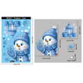 Christmas PVC glass sticker American style festive decoration twelve colours BQ532 to BQ543