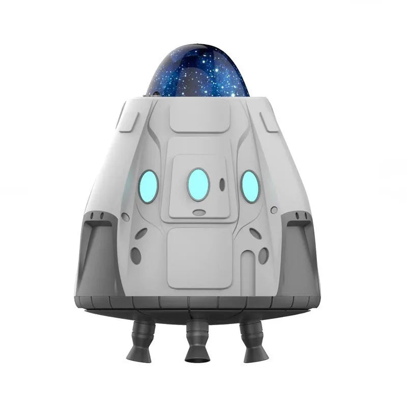 White Bluetooth-controlled Northern Lights ambience light with USB power and laser starry sky projection