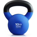 Blue cast iron teapot-shaped dumbbell weighing 10 kg for home strength training