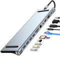 11-in-1 Type-C docking station for Macbook and laptop with private mould design and Gigabit transmission
