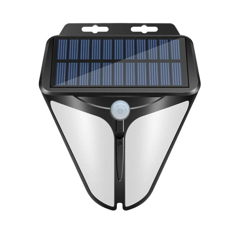 Heart-shaped solar wall lamp with human induction sensor for outdoor courtyard lighting
