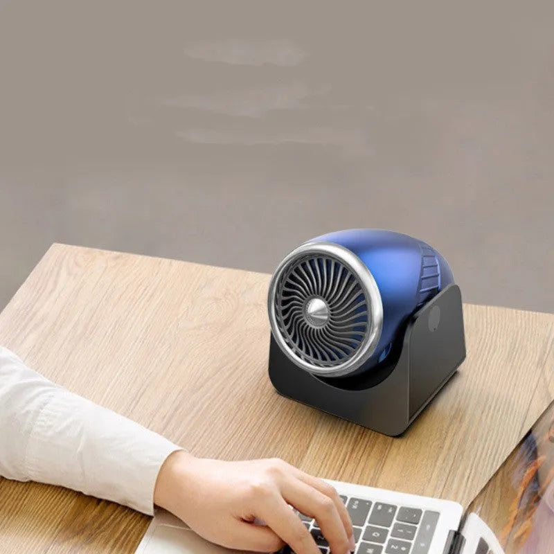 12V portable car heating fan with defrost function in navy blue colour