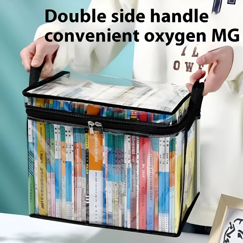 Large foldable PVC water buggy bag with transparent panels showing 38 x 24 x 32 cm dimensions