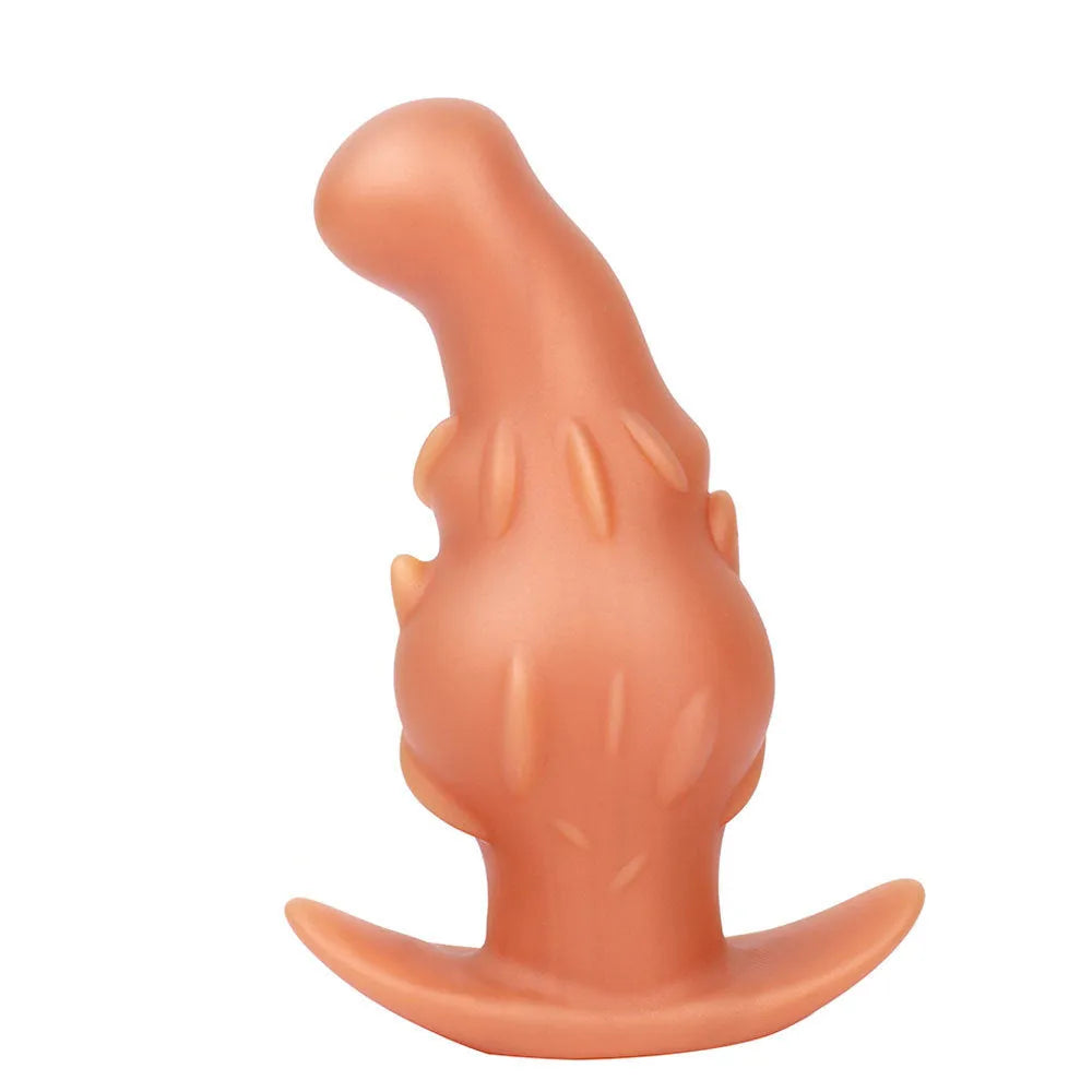 Unisex adult masturbator made from liquid silicone, shown in black, gold, and purple colour options.