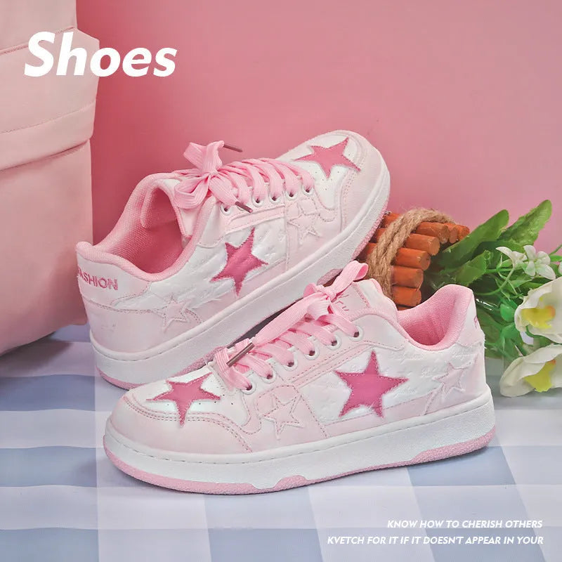 Korean-style unisex skateboard shoes in denim canvas with rubber soles