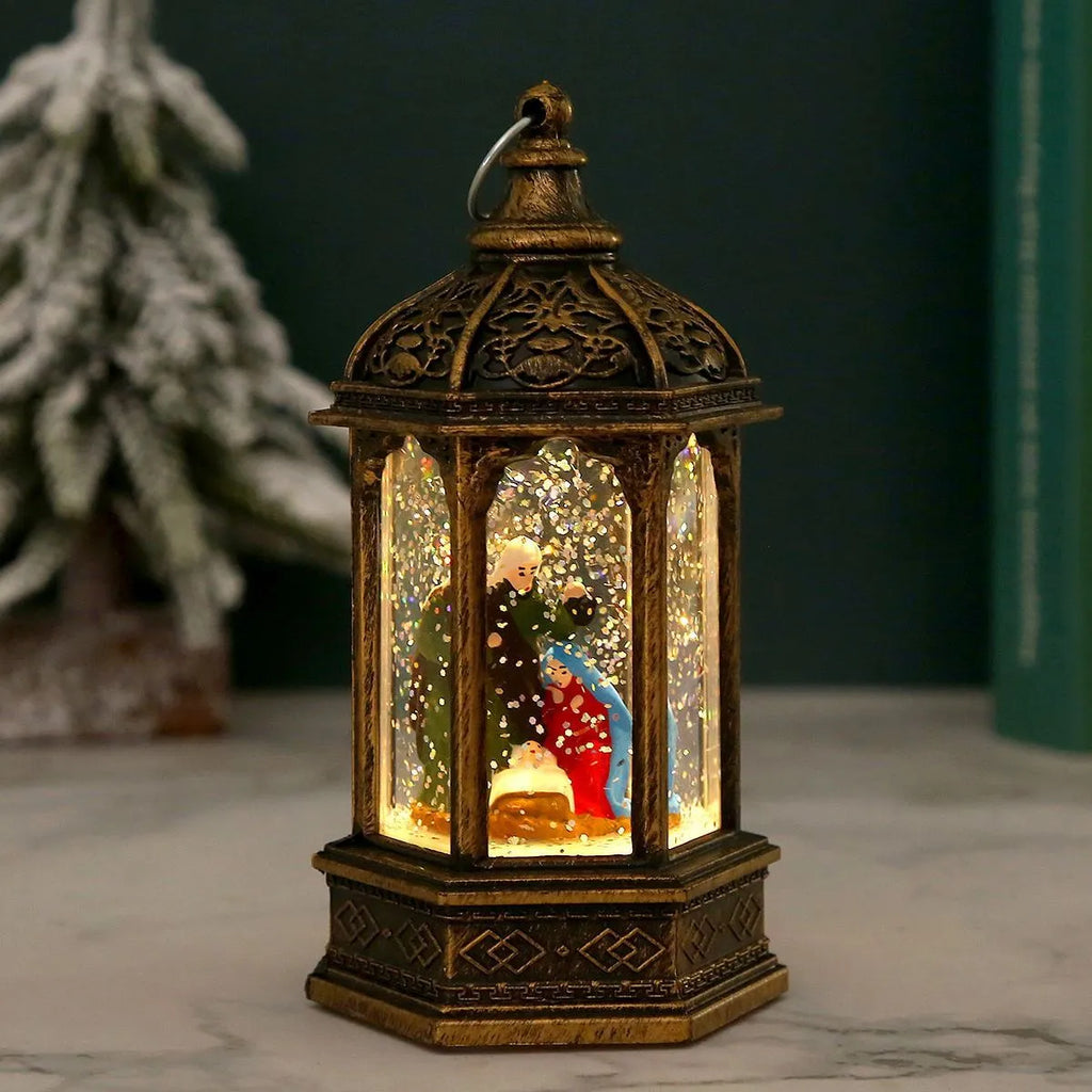 Small plastic night lamp Christmas decoration, modern simplicity design, available in multiple colours