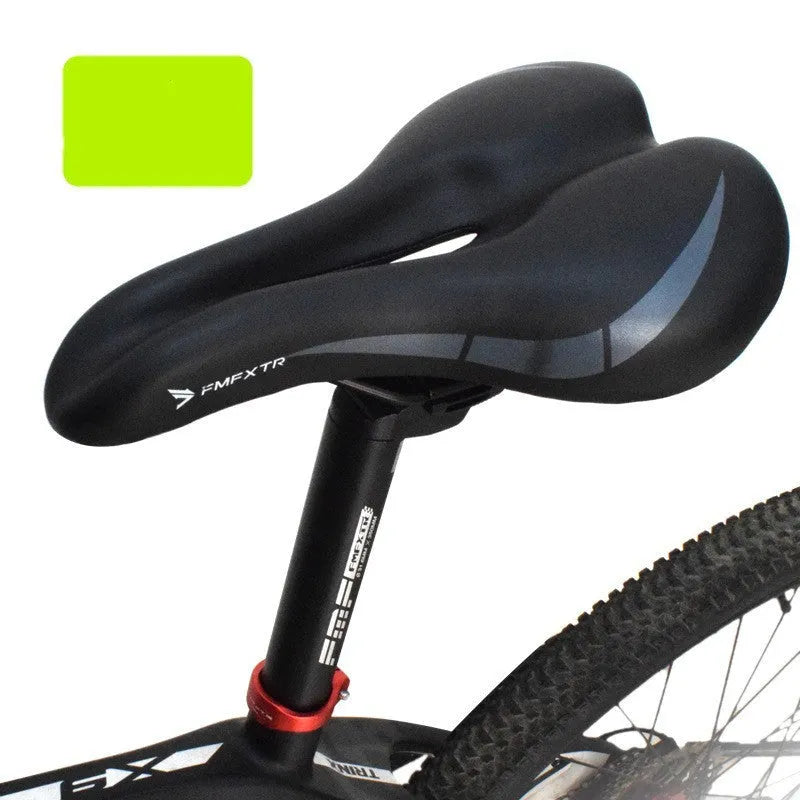 Bicycle seat cushion with hollow centre, dimensions 270mm by 180mm, for double rail seat posts.