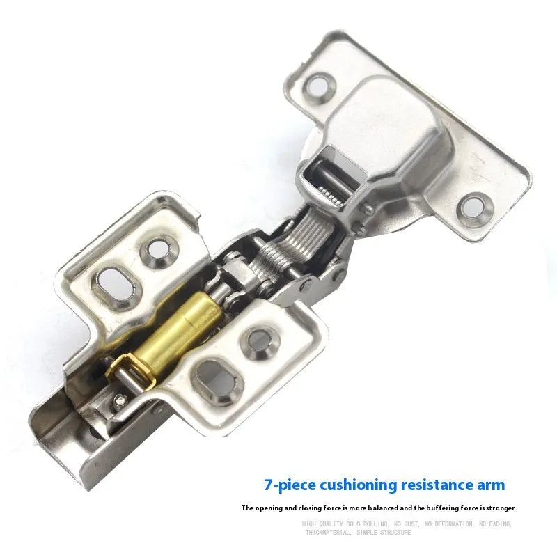 761 nickel-plated cold rolled steel hydraulic damping cabinet hinge showing three bend types