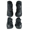 Colour PU hard shell barrier horse leg guard set for equestrian protection