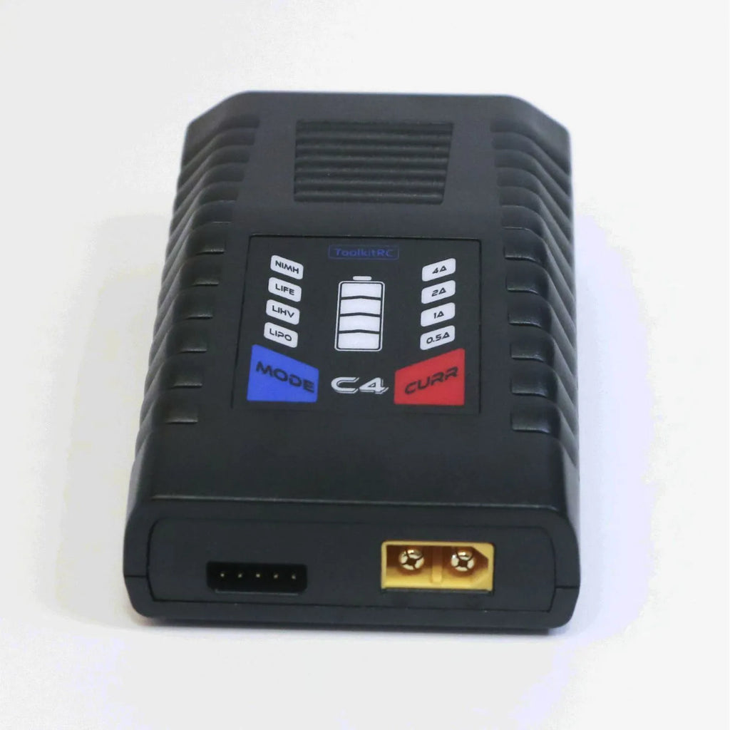 ToolkitRC New C4 50W 4A black UAV balance charger for LiPo LiHv LiFe batteries
