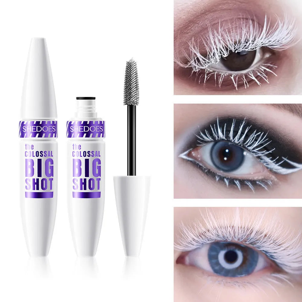 White waterproof mascara 10ML bottle with applicator