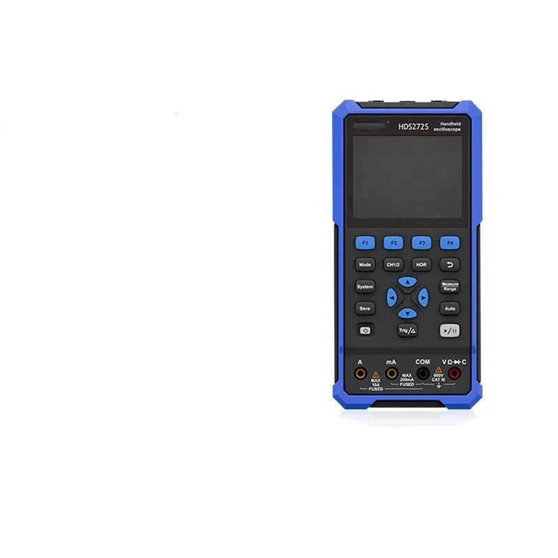 Owon HDS272 handheld digital oscilloscope with probes and accessories for automotive diagnostics