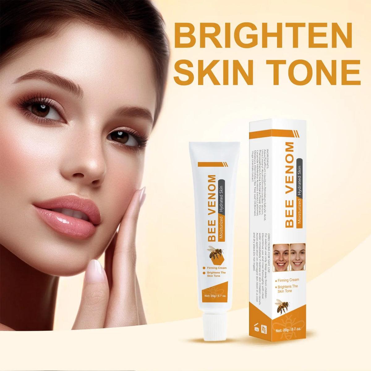 BEE Facial Neck Cream 20g container for face and neck moisturisation