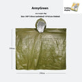 Marathon Wild cross-country raincoat in orange and army green colours, sized 100x130cm