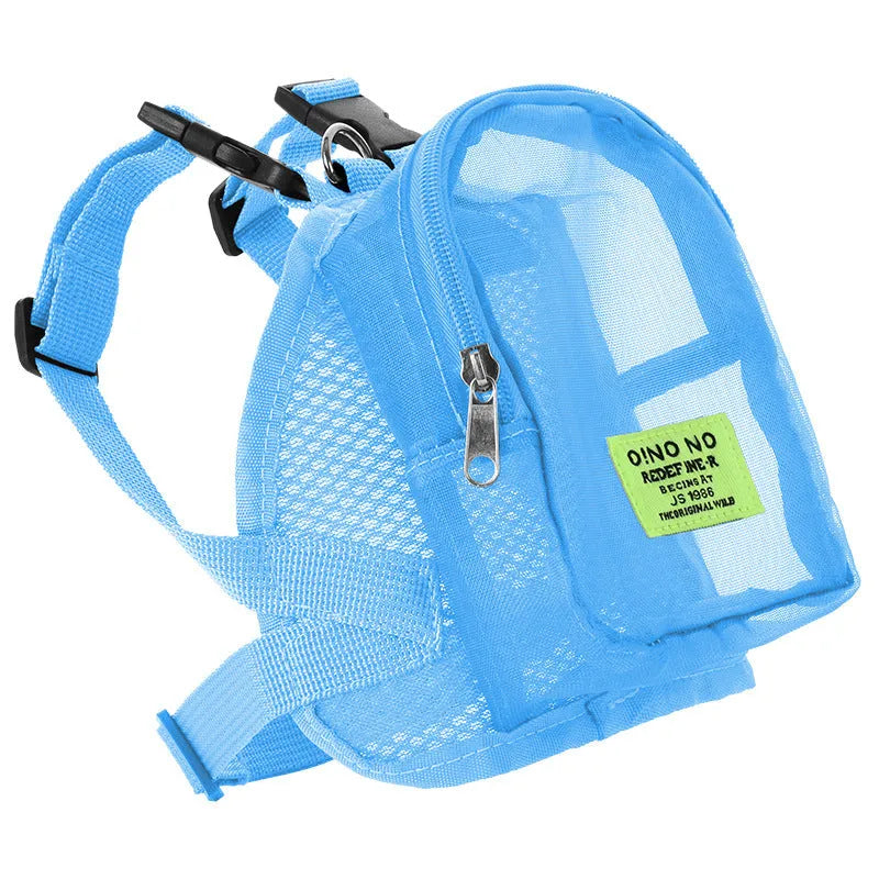 A solid-colour breathable backpack for carrying a small dog, shown in dark grey.