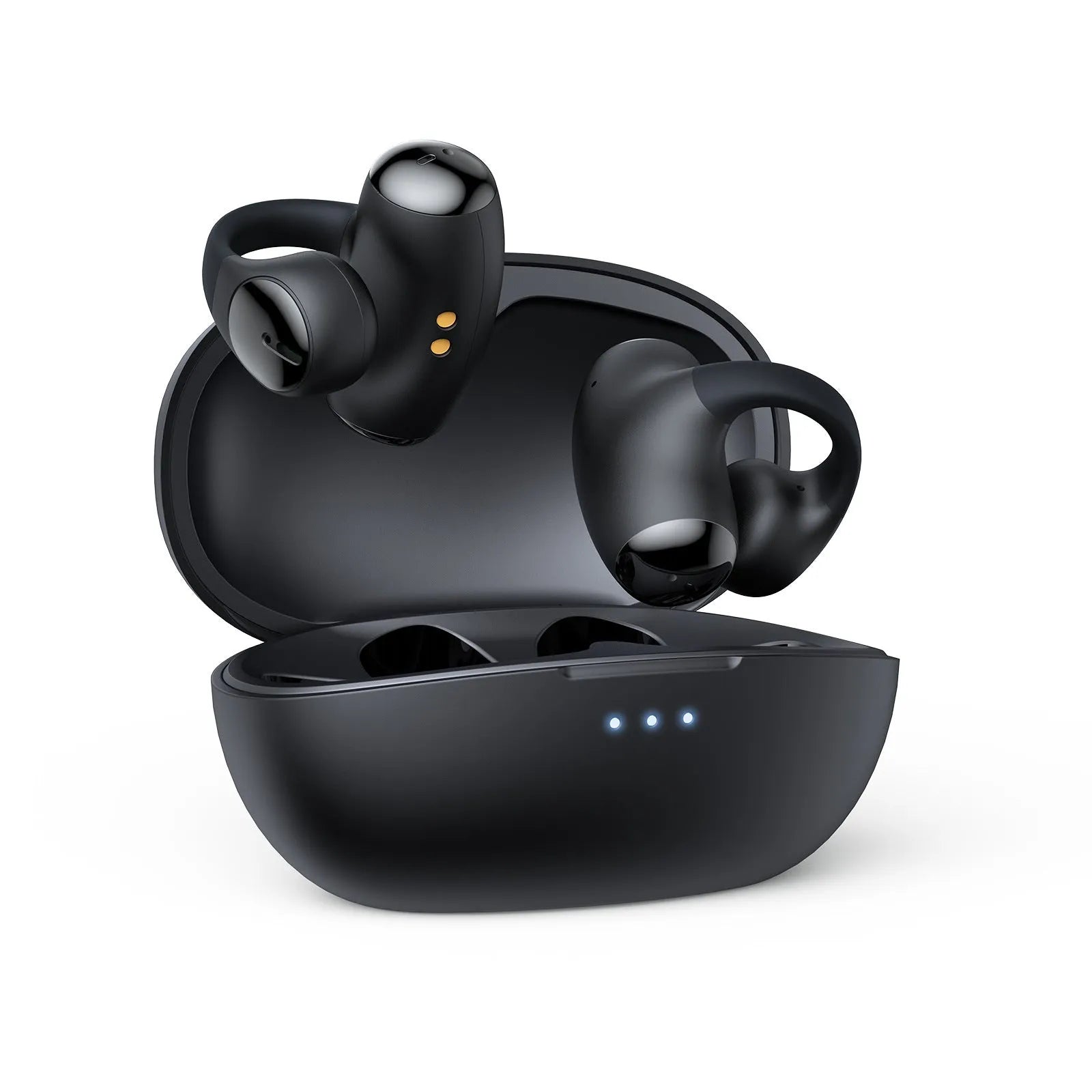 T306 black and white wireless Bluetooth sports gaming headset with ear hook design