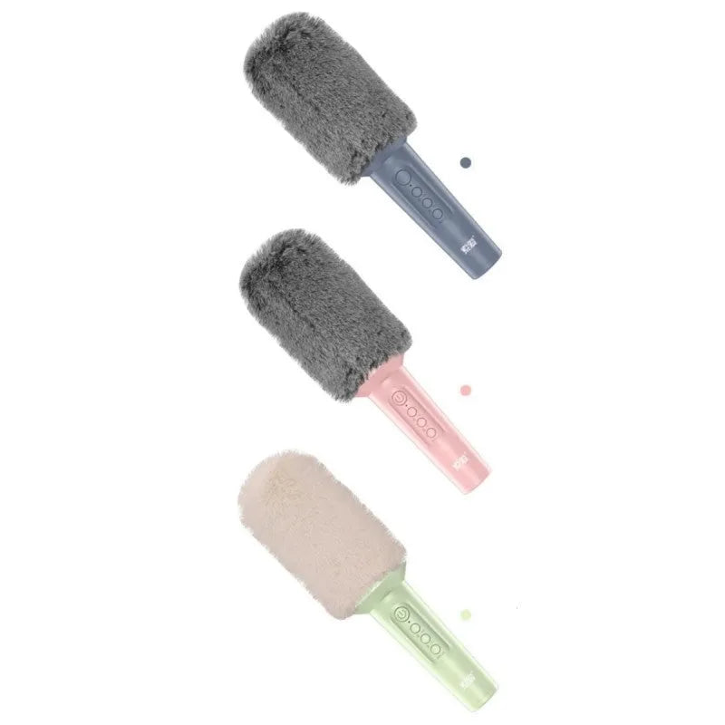 Karaoke microphone with wireless Bluetooth in pink, blue or green colours