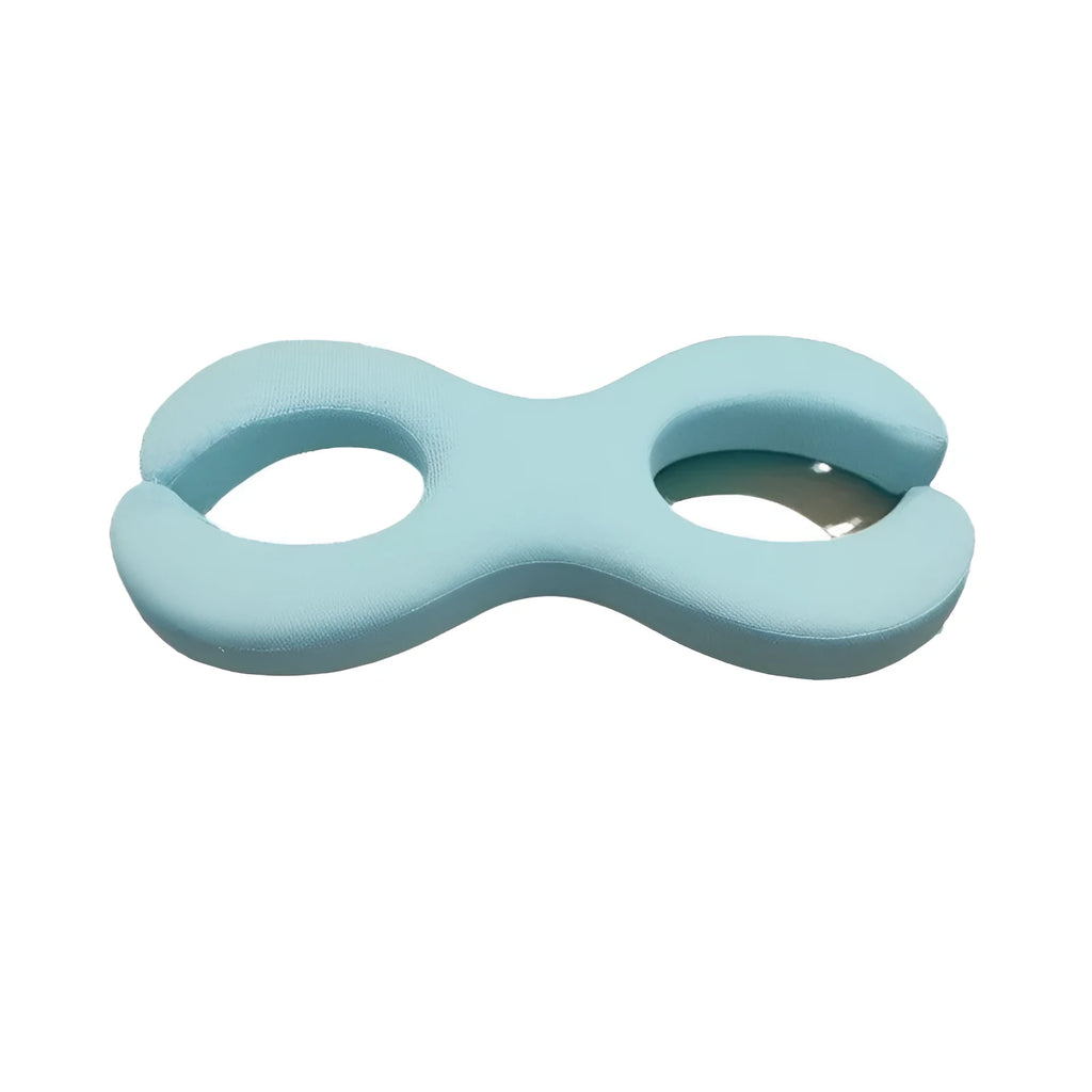Cool blue memory foam cylindrical cervical pillow for neck support, shown in 6cm and 9cm thickness options.