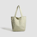 Polyester striped seersucker women's shoulder bag in soft horizontal square shape with three-dimensional pocket